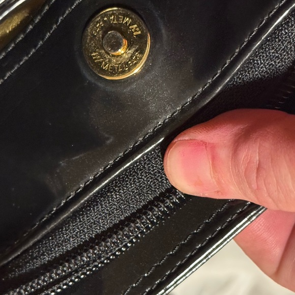 Moschino Patent Leather Signature Logo Bag - Picture 14 of 17